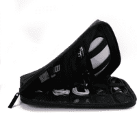 Electronics Organizer Travel Case, Small Cord Bag, Tech Organizer as Travel Accessories for Men Women, Cable Essentials for Phone, SD Card, Black - Image 7