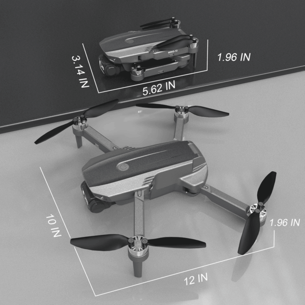 Drones with Camera for Adults 4K - B12 GPS Drone, under 250G, Brushless Motor, Auto Return, Follow Me, Point of Interest, 50 Mins Long Flight, Lightweight and Foldable Drone for Beginner - Image 7