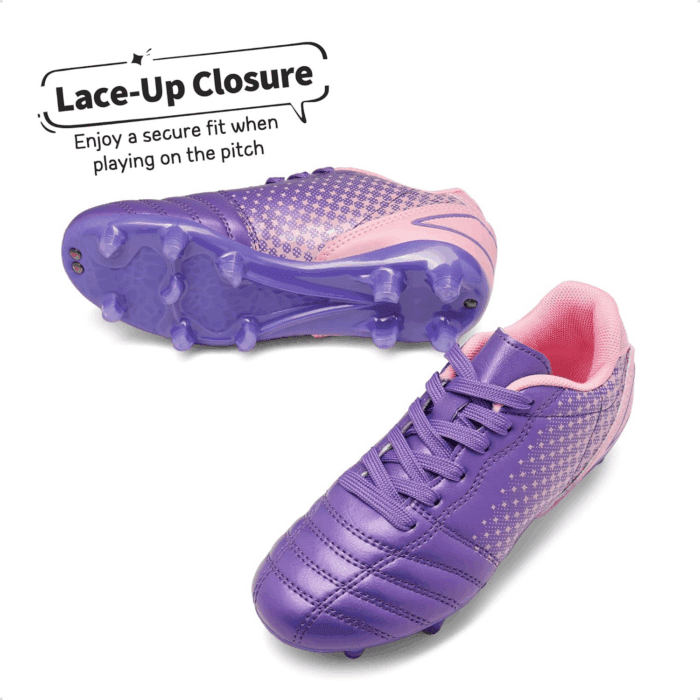 Boys Girls Outdoor Sport Football Shoes Soccer Cleats for Little/Big Kid - Image 4