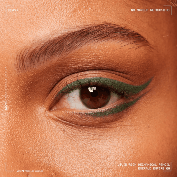 Mechanical Eye Pencil, Vivid Rich Mechanical, Creamy Retractable Eyeliner - Emerald Empire, Emerald Green Eyeliner - Image 2