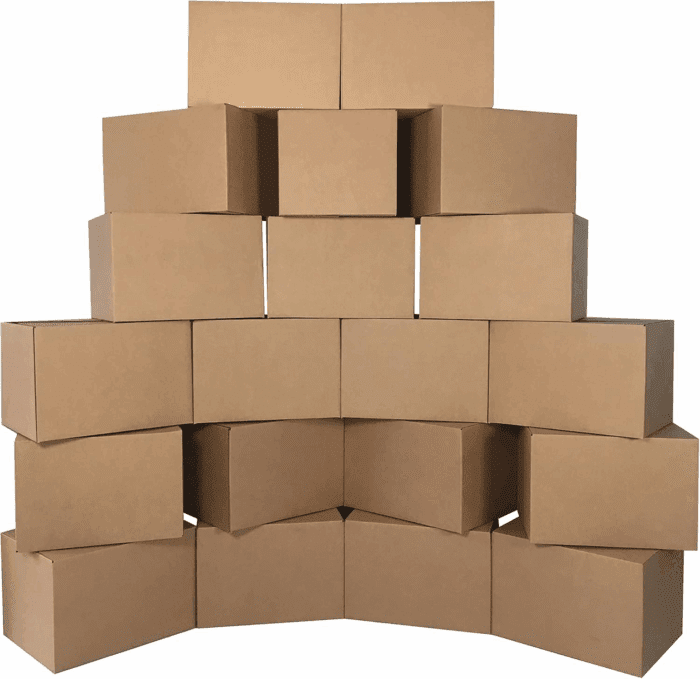 Medium Moving Boxes 18"X14"X12" (Medium Boxes - Pack of 20)