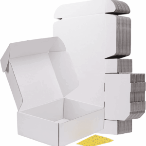 12X9X4 Inches Shipping Boxes Set of 20, White Corrugated Cardboard Box, Mailer Boxes for Small Business