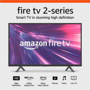 Fire TV 32" 2-Series (Newest Model), HD Smart TV with Fire TV Alexa Voice Remote, Stream Live TV without Cable