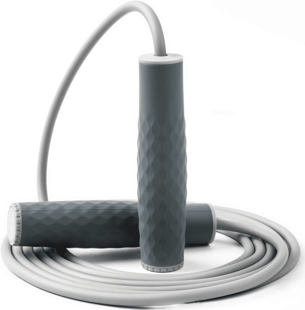 Weighted Jump Rope Workout-1Lb Professional Skipping Rope with Adjustable Length and Silicone Comfortable Grips,Heavy Jumpropes Adults Fitness Women Men,Cardio Boxing Endurance Training Exercise