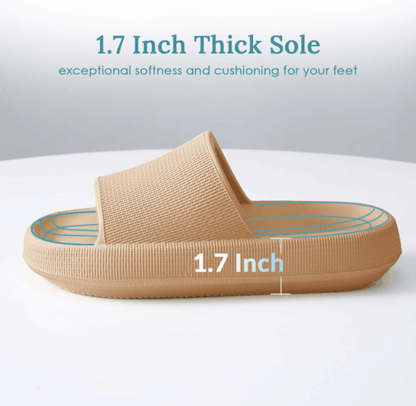 Cloud Slippers for Women and Men, Pillow Slippers Super Soft, Thick Sole Slides for Women with Anti-Skid Sole - Image 3