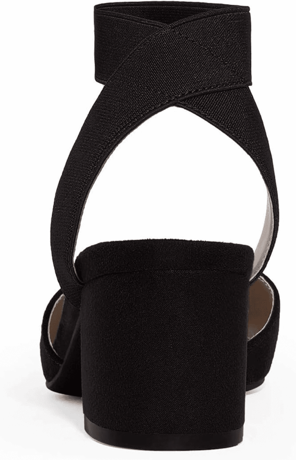 Womens Low Block Chunky Heel Shoes - Image 4