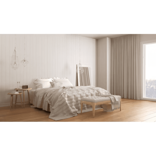 48-In X 96-In Beaded White MDF Wainscot Wall Panel - Image 8