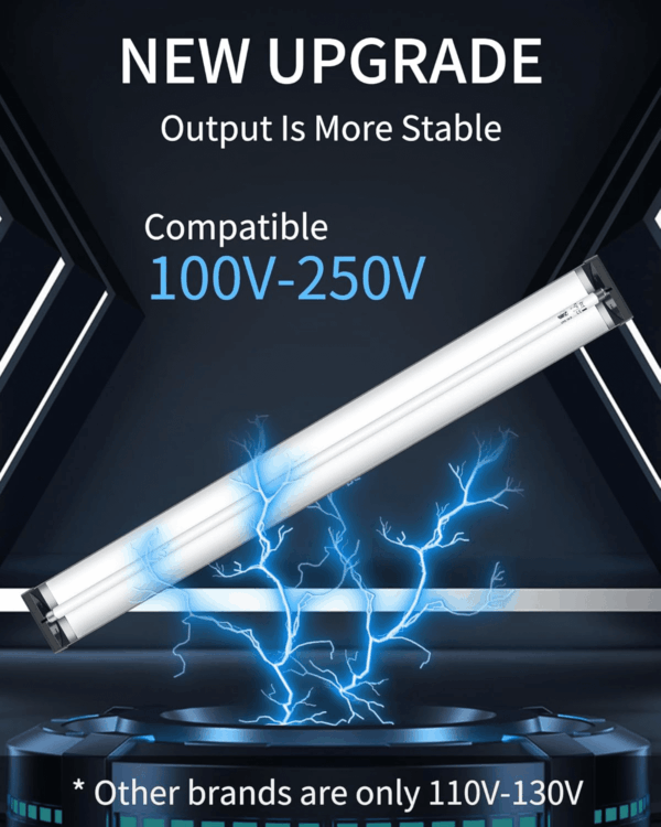 T5 Reptile Light Fixture Combo Kit 39W (New Upgrade), UVB Reptile Light Fixture with Desert UVB 10.0 34" Fluorescent Tube, UVA UVB Reptile Light for Lizard, Bearded Dragon, Tortoise - Image 2