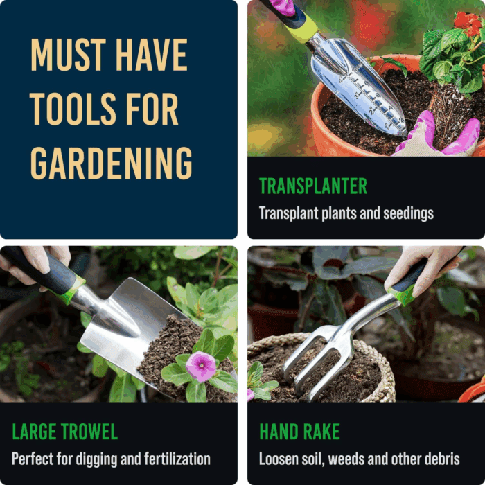 Treasured Gifts for Mom - Heavy Duty Gardening Tools - 22-Piece Gardening Gifts for Women, Mom, Men - Durable, Ergonomic Garden Tool Set - Image 3