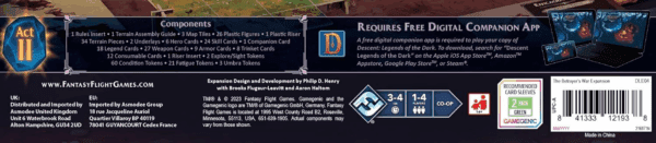 Descent Legends of the Dark Board Game the Betrayer'S War Expansion - Fantasy RPG Strategy Game, Cooperative Game, Ages 14+, 1-4 Players, 3-4 Hour Playtime, Made by - Image 7