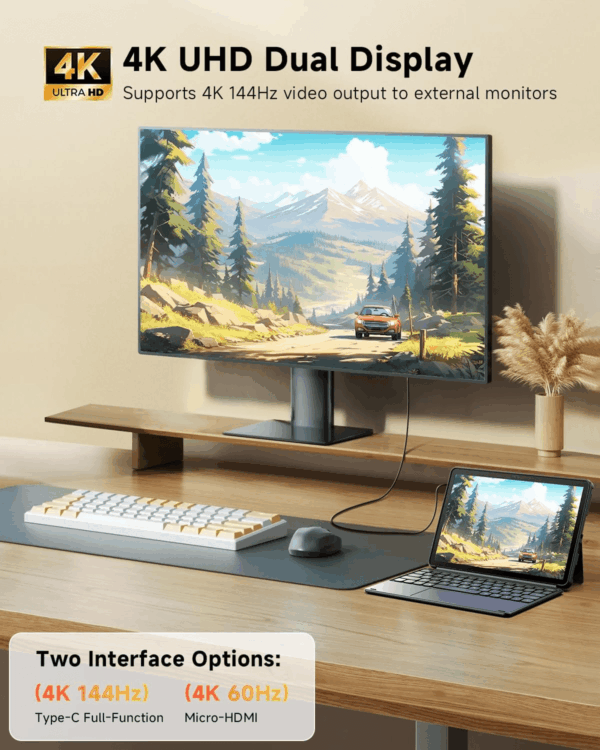 2025 Hi10 X1 Windows 11 Tablet 10.1'', Intel N150(Up to 3.6Ghz), 8GB LPDDR5 256GB SSD, Windows Tablet PC, 8MP+5MP Cameras, Wifi 6, BT 5.2, HDMI, USB 3.2, Type C, Full HD, with Case - Image 6