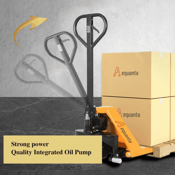 Manual Scissor Pallet Jack Truck High Lift Hand Truck 45" Lx21 W Fork Size 2200Lbs Capacity Suitable for Open Bottom Pallet - Image 6