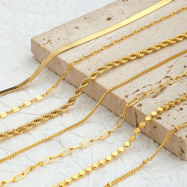 Gold Bracelets for Women,Dainty 14K Gold Plated Stack Set Trendy Stackable Non Tarnish Paperclip Chain Bracelets Gold Jewelry Sets Gifts for Women - Image 7
