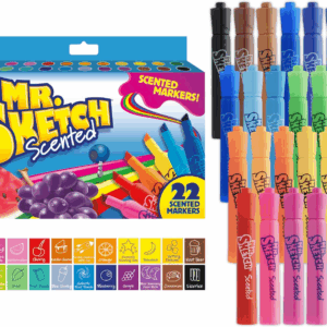 Scented Markers, Chisel Tip Marker, Assorted Colors, 22 Count
