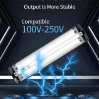 T8 Reptile Light Fixture Combo Kit 15W (New Upgrade), UVB Reptile Light Fixture with Desert UVB 10.0 18" Fluorescent Tube, UVA UVB Reptile Light for Lizard, Bearded Dragon, Tortoise - Image 2