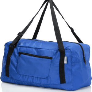 Foldable Travel Duffel Bag for Women & Men Luggage Great for Gym (Blue)
