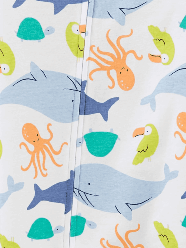 Baby-Boys 3-Pack Snug Fit Footed Cotton Pajamas - Image 3