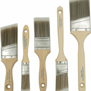 , Paint Brushes, 5-Piece, Paint Brush Set: Flat & Angle Brushes for Latex and Oil Paints, Stains, Interior & Exterior Home Improvement