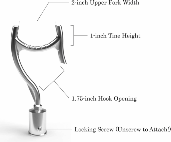 Hook Attachment for Extension Pole | Home, Roof, Pool, and Landscaping Hook for Extending Reach | Hang Lights | Clean Gutters | Reach High Places - Image 3