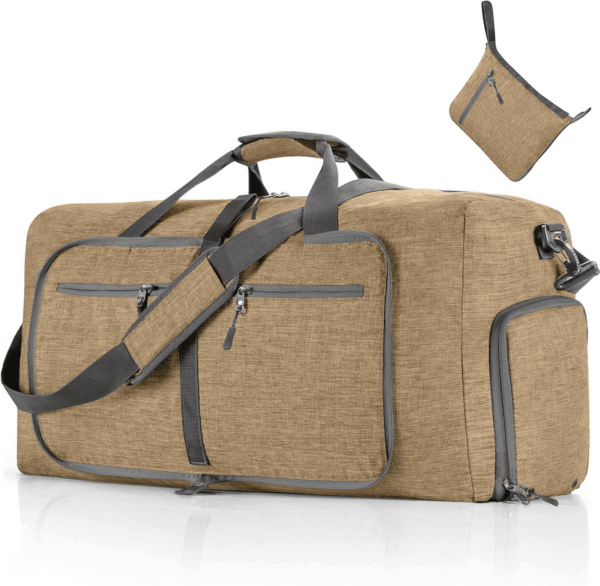 Travel Duffle Bag for Men, 65L 85L 115L Foldable Travel Duffel Bag with Shoes Compartment Overnight Bag for Men Women