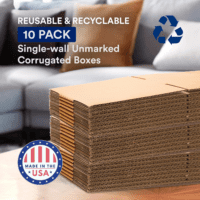 Moving Boxes Medium 18"L X 14"W X 12"H 10-Pack | Corrugated Cardboard Box for Shipping, Mailing, Packing, Packaging and Storage 18X14X12 - Image 3