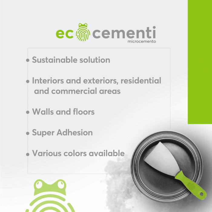 Microcement Continuous Coating for Walls and Floors - Versatile, Durable, and Elegant Surface for Home and Office Renovations (Gris Natural Gray, 11.02 Lb) - Image 2