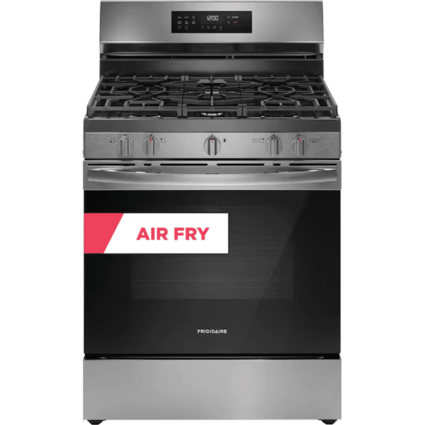 30-In 5 Burners 5.1-Cu Ft Air Fry Convection Oven Freestanding Natural Gas Range ( Stainless Steel ) - Image 12
