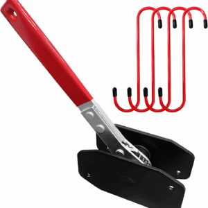 Brake Caliper Compression Tool,Caliper Piston Compressor Tool 4 in 1 Universal Disc Brake Pad Spreader,360° Swing Ratchets,Automotive Tools with 4 Break Caliper Hangers,Red