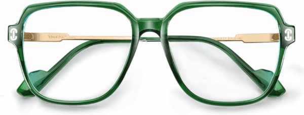 Oversized Blue Light Blocking Glasses with Chic Square TR90 Frame and Metal Temple for Women Men REMY - Image 4