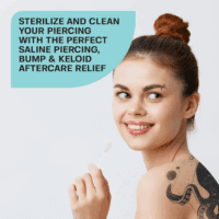 Base Labs Keloid Bump Removal Gel Swabs | Piercing Aftercare Gel Swabs for Piercing Bump Treatment | Medicated Piercing Cleaner Saline Solution for Ear, Nose, Belly, Body Piercings | 36 Swabs - Image 4
