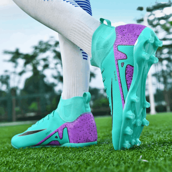 Soccer Cleats for Mens Womens Indoor Soccer Shoes Unisex Baseball Turf Shoes Youth Rugby Shoes Adult AG FG TF Football Boots Wide Training Sneaker - Image 7
