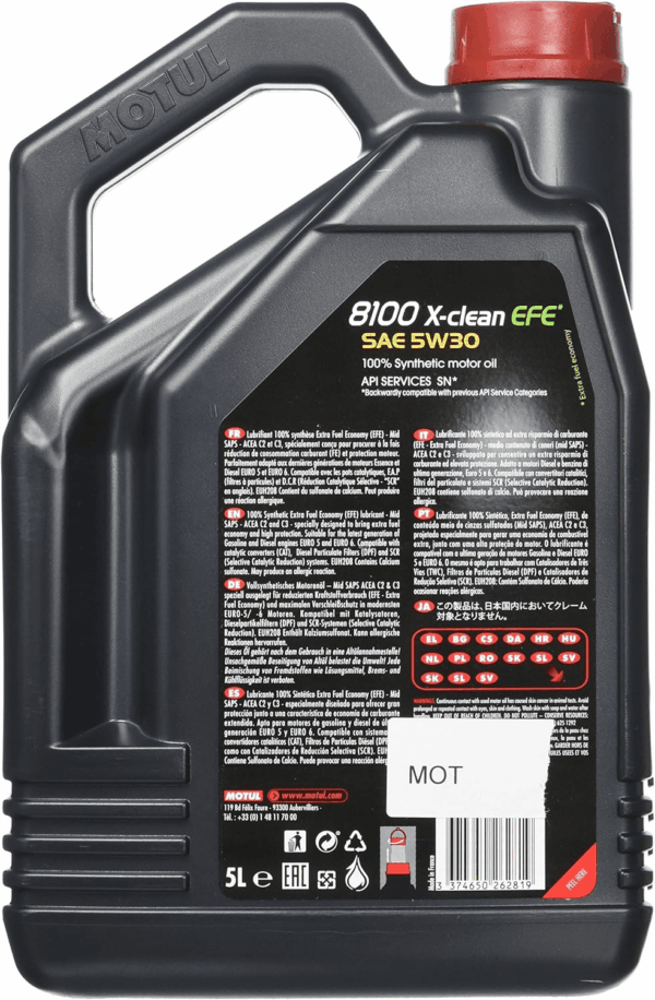 109471 8100 X-Clean EFE 5W30 1X5L - Image 2