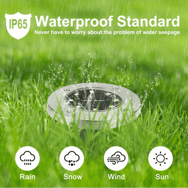 Solar Ground Lights, Waterproof Garden Upgraded Outdoor Bright In-Ground Landscape Lights for Pathway,Yard,Deck,Lawn,Patio,Walkway (12 Pack White Light) - Image 3