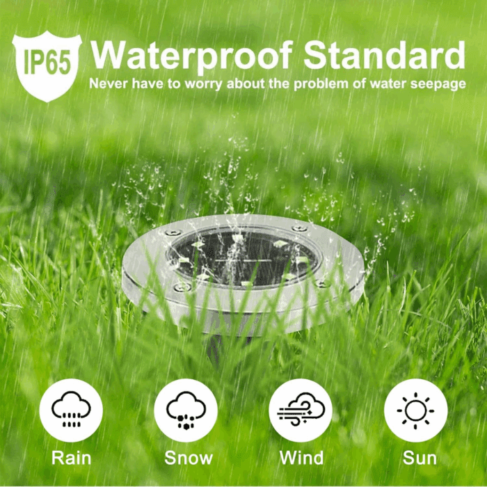 Solar Ground Lights, Waterproof Garden Upgraded Outdoor Bright In-Ground Landscape Lights for Pathway,Yard,Deck,Lawn,Patio,Walkway (12 Pack White Light) - Image 3