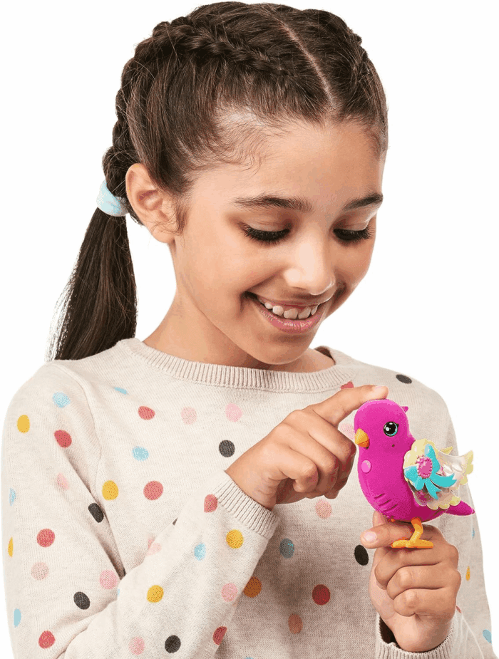 - Lil' Bird & Bird Cage: Tiara Twinkles, New Light up Wings with 20 + Sounds, and Reacts to Touch - Image 8