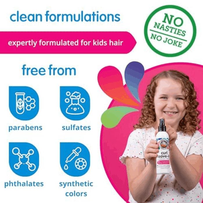 Leave in Conditioner Spray (8 Fl Oz) Paraben-Free Detangler for Kids' Curly Hair, Deep Conditioner & Tangle-Free Curls, Gentle & Nourishing with Keratin, Vitamin B5, Olive Oil & Jojoba Oil - Image 5
