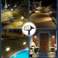 Solar Lights Outdoor Waterproof IP68, 3 Lighting Models Solar Powered Spot Lights Outdoor, 56LED Light Dusk to Dawn for Yard Patio Garden Pathway Landscape Lighting - Image 7