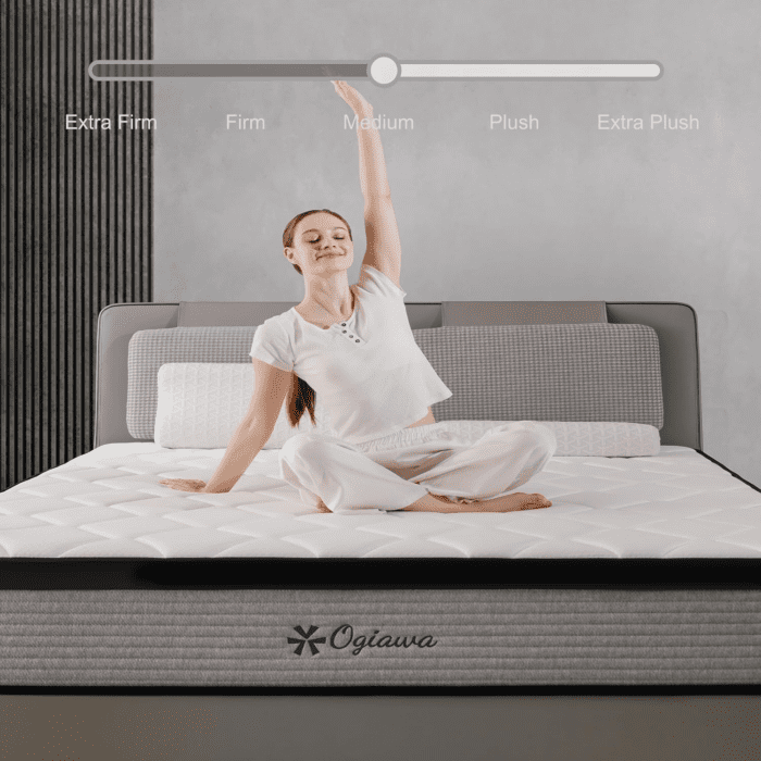 Queen Mattress, 10 Inch Queen Hybrid Mattresses in a Box with Memory Foam, Medium Firm Individual Pocket Spring for Edge Support, Fiberglass Free, Breathable, Certipur-Us - Image 3
