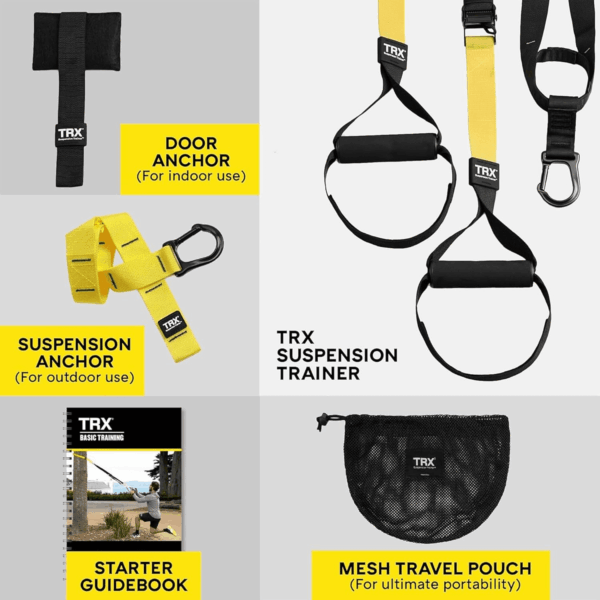 All-In-One Suspension Training System: Full Body Workouts for Your Home Gym, Travel, and Outdoors | Includes Indoor & Outdoor Anchors, Workout Guide and Video Downloads - Image 6