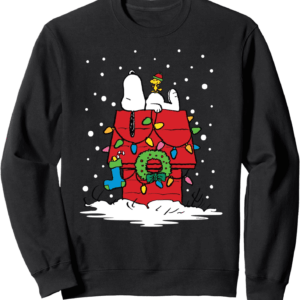 Snoopy and Woodstock Stocking Sweatshirt Sweatshirt