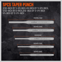 16-Piece Punch and Chisel Set, Including Taper Punch, Cold Chisels, Pin Punch, Center Punch - Image 7