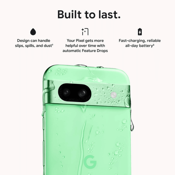 Pixel 8A - Unlocked Android Phone with  AI, Advanced Pixel Camera and 24-Hour Battery - Bay - 128 GB - Image 9