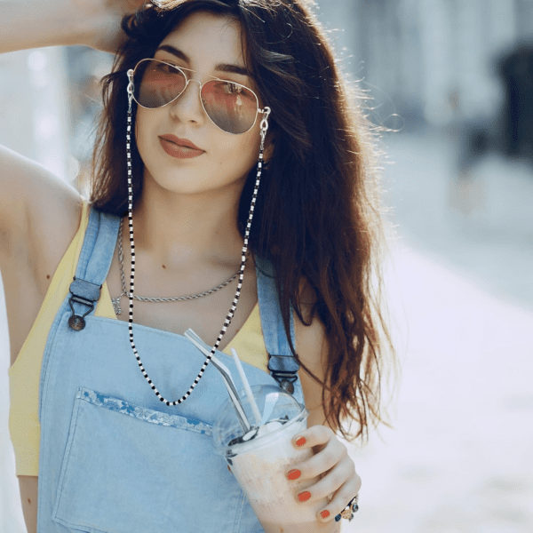 4 Pcs Women'S Eyeglass Chains Metal Bead Glasses Strap with Glasses Chain Glasses Rope Lanyard Women'S Gifts - Image 5