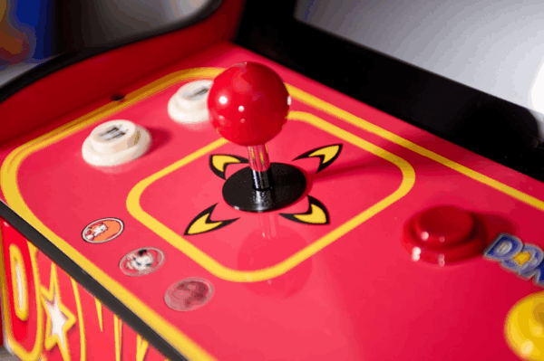 Classic Home Arcade Machine - Tabletop and Bartop - 412 Retro Games - Full Size LCD Screen, Buttons and Joystick (Red) - Image 3