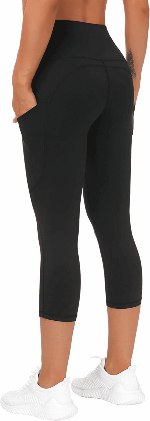 Womens' Yoga Pants High Waist with Pocket Tummy Control - Image 4