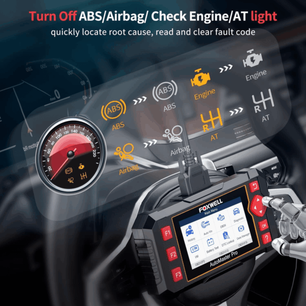 Car Scanner NT604 Elite OBD2 Scanner ABS SRS Transmission, Check Engine Code Reader for Cars and Trucks, Diagnostic Scan Tool with SRS Airbag, Automotive Diagnostic Tool with Live Data - Image 4