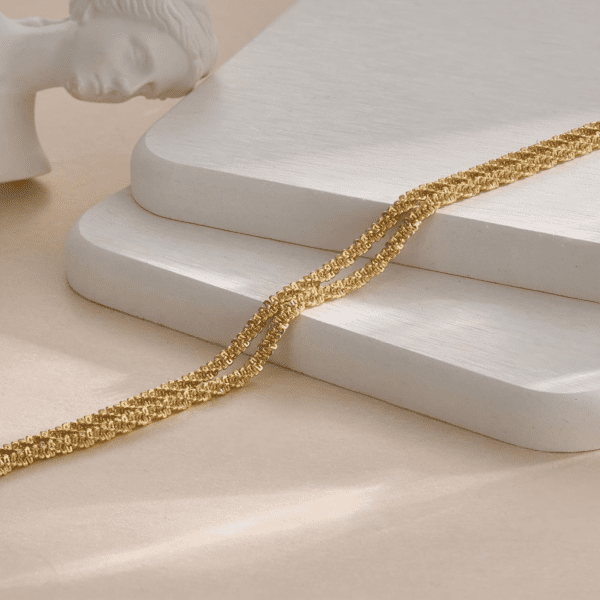 Ankle Bracelets for Women, Glitter Waterproof Adjustable Anklet for Women, 14K Gold Plated/Sterling Silver Layered Anklets, Summer Beach Anklet Jewelry for Women Gift - Image 8