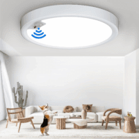 Motion Sensor Ceiling Light Wired, LED Flush Mount Ceiling Light Fixture 18W/1600LM, Motion Sensor Light Indoor for Stair Closet Porch Hallway Laundry, Time Dimmable Ceiling Lights 3000K/4000K/6000K - Image 8
