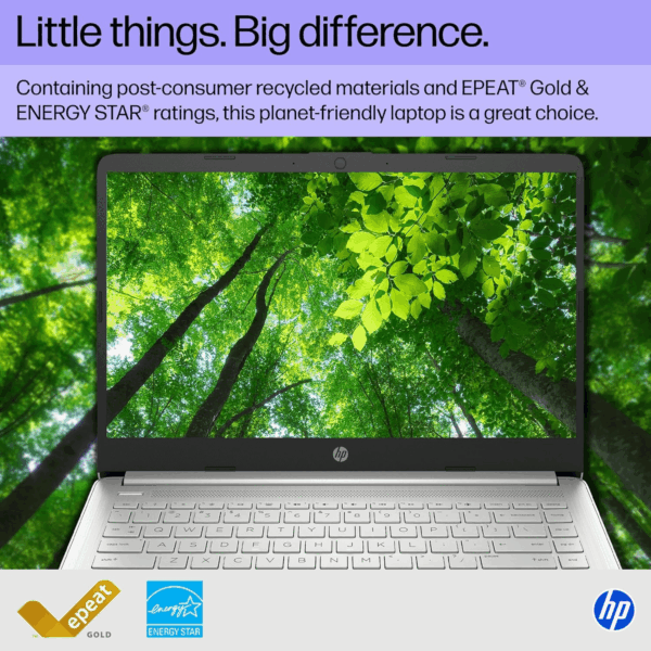 14 Inch Laptop, HD Display, Intel Core I3-1215U, 8 GB RAM, 256 GB SSD, Intel UHD Graphics, Windows 11 Home in S Mode, Natural Silver, 14-Dq5009Nr - Image 6