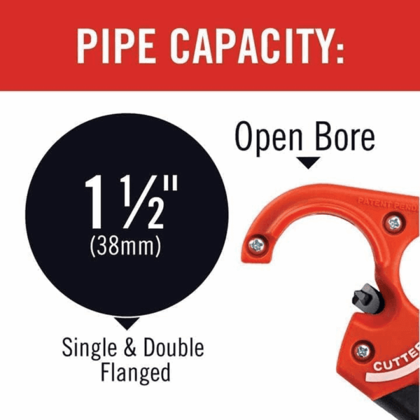 - 41608  PTEC 30000 Tubular Tailpiece Extension Cutter, 1-1/4", Red - Image 7